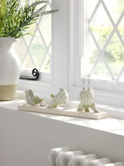 Sage Green Yoga Chicken Ornament - Image 1 of 4