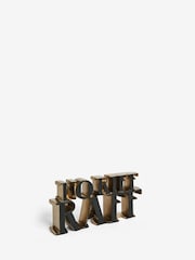Black No Riff Raff Slogan Word Block Ornament - Image 5 of 5