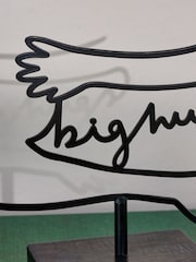 Black Metal Big Hugs Slogan Ornament - Image 2 of 5