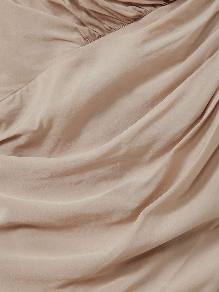 Reiss Blush Eleni Ruched Long Sleeve Top - Image 6 of 6