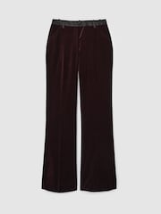 Reiss Yasmin Cotton-Velvet Flared Trousers - Image 2 of 6