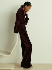 Reiss Yasmin Cotton-Velvet Flared Trousers - Image 3 of 6