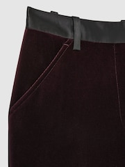 Reiss Yasmin Cotton-Velvet Flared Trousers - Image 6 of 6