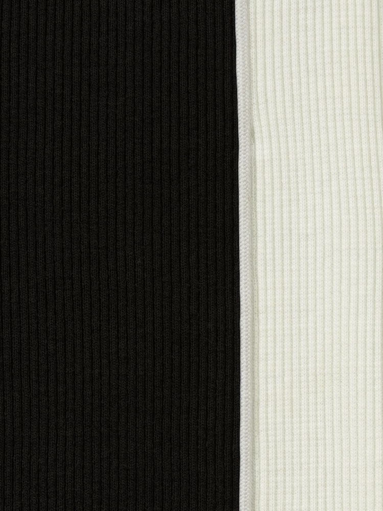 Reiss Black Lemi 13-14 yrs Cotton-Blend Panelled Leggings - Image 4 of 4