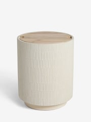 French Connection Natural Ari Storage Side Table - Image 3 of 6