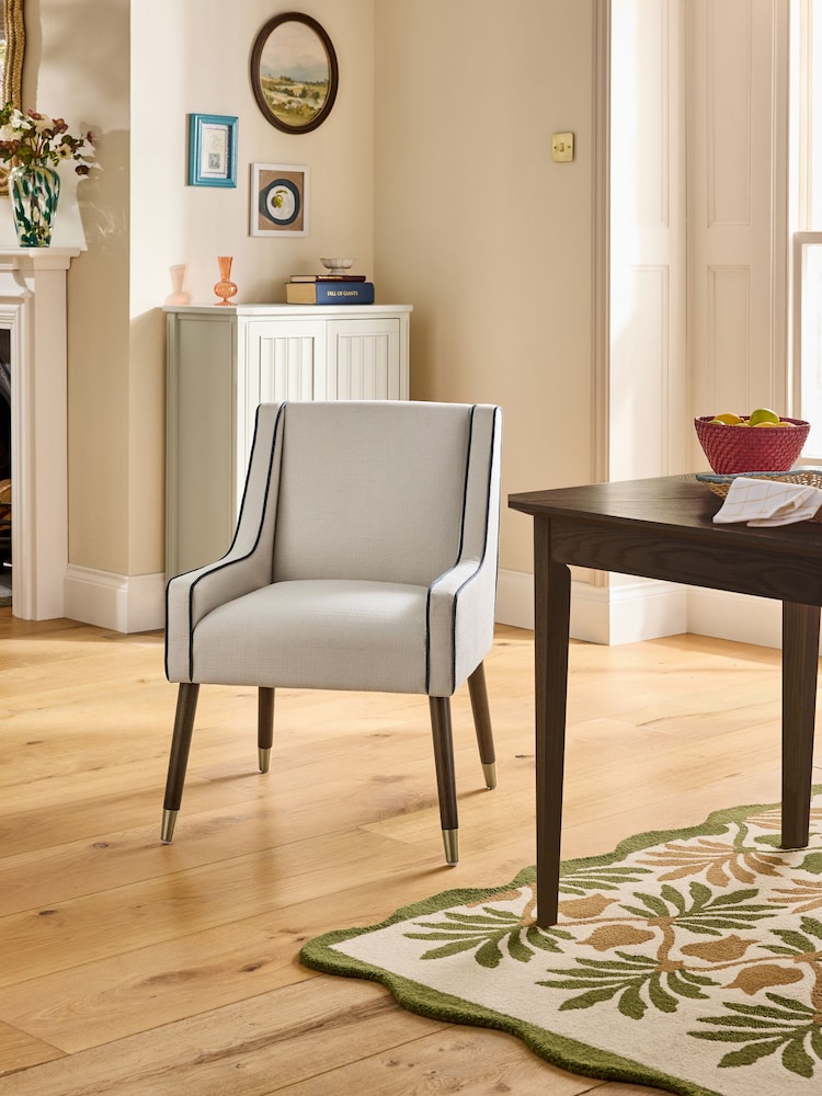 Nina Campbell Clabon Natural Rosebury Dining Chair - Image 1 of 8