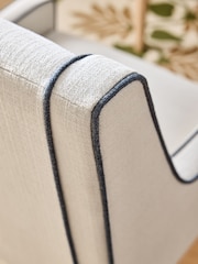 Nina Campbell Clabon Natural Rosebury Dining Chair - Image 3 of 8