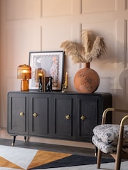 Rockett St George Black Ringo Large Sideboard - Image 2 of 9