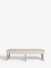 Nina Campbell Natural Ashburn Oak Effect Legs Bench - Image 2 of 7