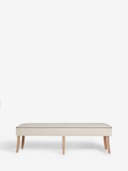 Nina Campbell Natural Ashburn Oak Effect Legs Bench - Image 3 of 7