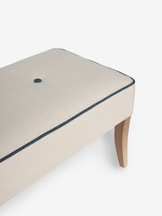 Nina Campbell Natural Ashburn Oak Effect Legs Bench - Image 4 of 7