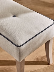 Nina Campbell Natural Ashburn Oak Effect Legs Bench - Image 5 of 7