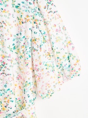 Oliver Bonas White Hazy Texture Mini Shirt Dress - Image 7 of 9
