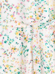 Oliver Bonas White Hazy Texture Mini Shirt Dress - Image 8 of 9