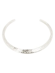 Oliver Bonas Silver Tone Susan Scalloped Engraved Bangle - Image 1 of 5