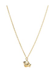Oliver Bonas Gold Tone Wren Flying Bird Short Pendant Necklace - Image 1 of 6