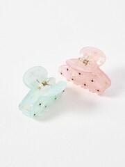 Oliver Bonas Black Delilah Mini Hair Claw Clips Set of Two - Image 2 of 4