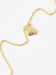 Oliver Bonas Gold Tone Wren Flying Bird Charm Chain Bracelet - Image 4 of 5