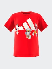 adidas Red Disney Mickey Mouse T-Shirt - Image 1 of 11