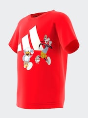 adidas Red Disney Mickey Mouse T-Shirt - Image 7 of 11