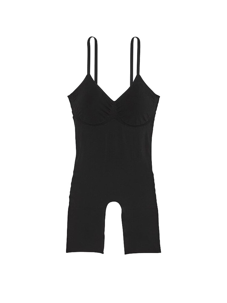 Victoria's Secret Black Seamless Shaping™ Mid Thigh Bodysuit - Image 3 of 3 Victoria's Secret Black Seamless Shaping™ Mid Thigh Bodysuit - Image 3 of 3