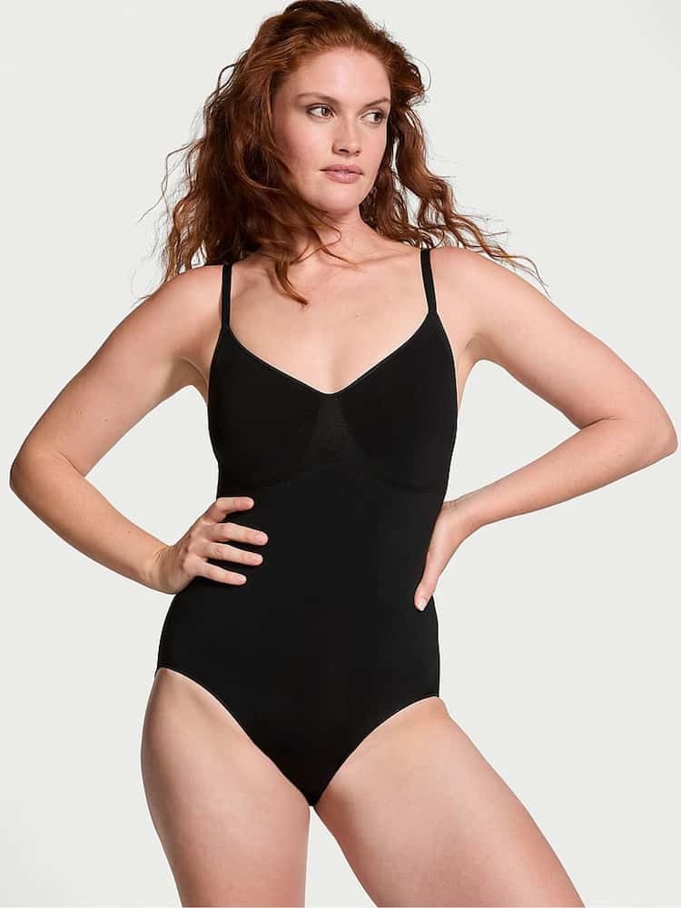 Victoria's Secret Black Seamless Shaping™ Bodysuit - Image 3 of 3 Victoria's Secret Black Seamless Shaping™ Bodysuit - Image 3 of 3