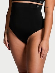 Victoria's Secret Black Thong Seamless Shaping High Waist Knickers - Image 1 of 3
