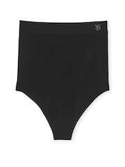 Victoria's Secret Black Thong Seamless Shaping High Waist Knickers - Image 3 of 3