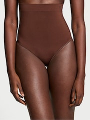 Victoria's Secret Ganache Nude Thong Seamless Shaping High Waist Knickers - Image 1 of 4