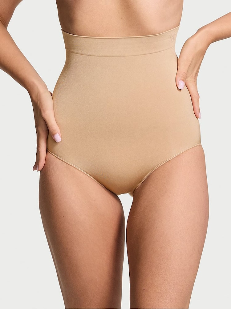 Praline nude - Victoria's Secret naadloze Shaping™ slip met hoge taille - Image 1 of 3