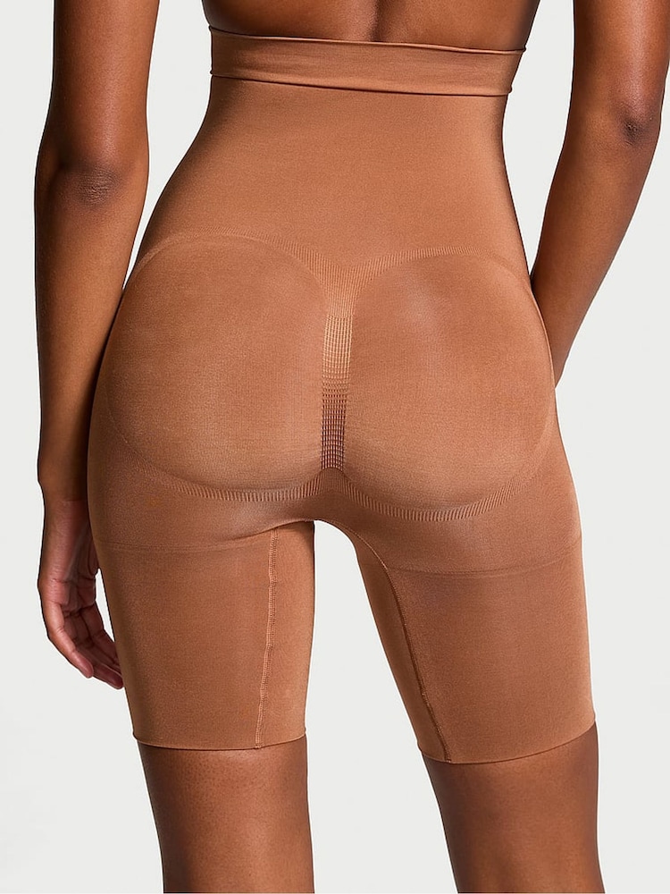 Victoria's Secret Caramel Nude Short Seamless Shaping High Waist Knickers - Image 2 of 3