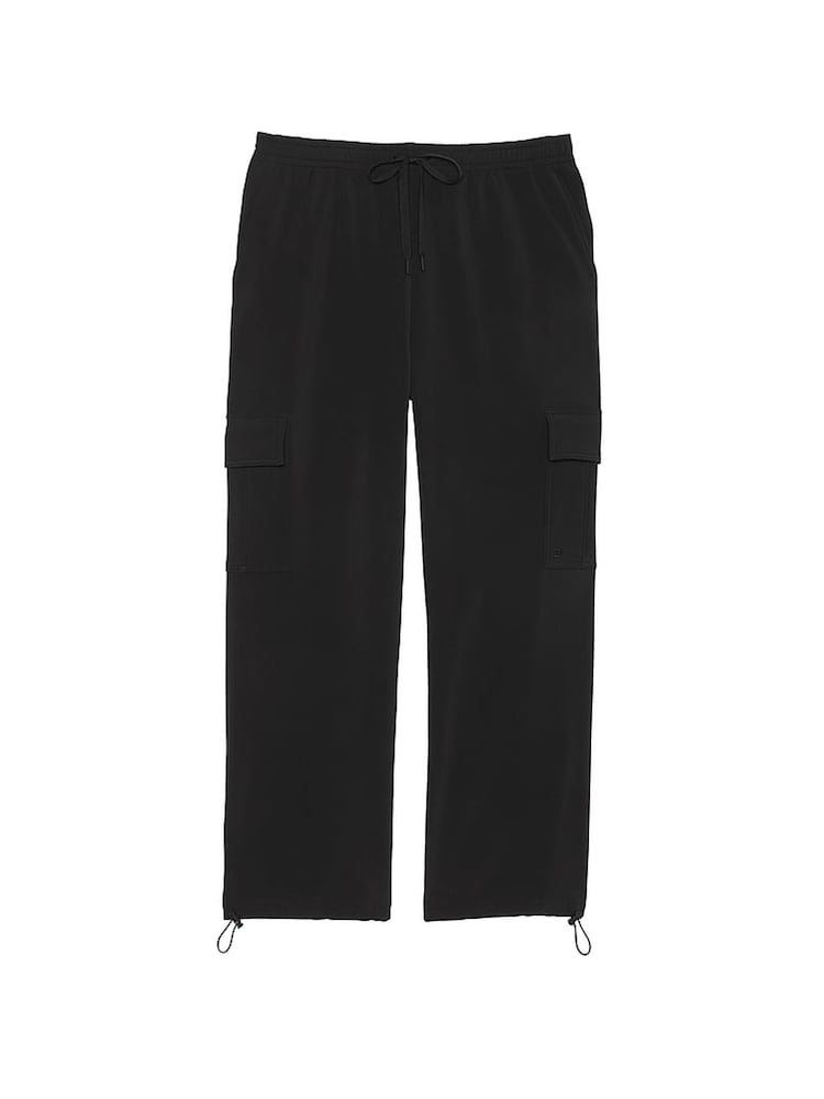 Victoria's Secret PINK Black Fleece Cargo Trousers - Image 3 of 3