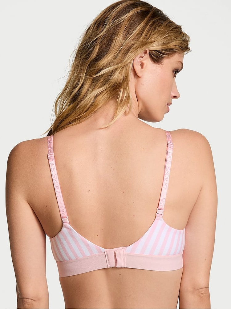Roze gestreept met mooie bloesem - Victoria's Secret glanzende beha - Image 2 of 3