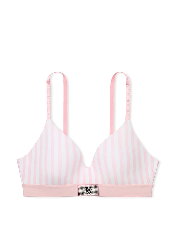 Roze gestreept met mooie bloesem - Victoria's Secret glanzende beha - Image 3 of 3