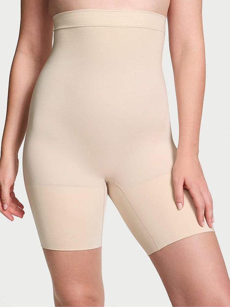 Victoria's Secret Marzipan Nude Short Seamless Shaping High Waist Knickers - Image 1 of 4