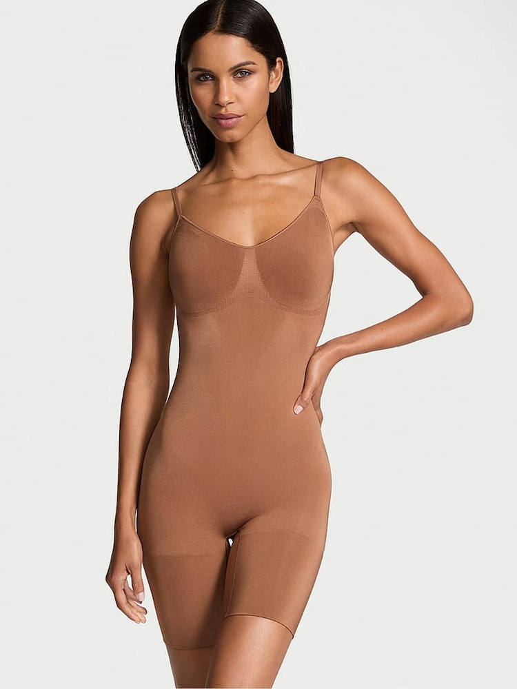 Victoria's Secret Caramel Nude Seamless Shaping™ Mid Thigh Bodysuit - Image 1 of 4