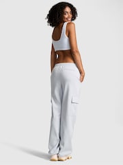 Victoria's Secret PINK Hydrangea Blue Fleece Cargo Trousers - Image 2 of 3