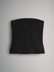 The Set Black/Black/Taupe Brown/White 4 Pack Bandeau Tops - Image 10 of 12