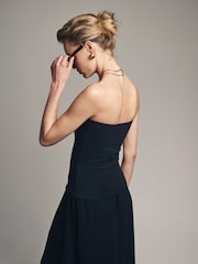The Set Black/Black/Taupe Brown/White 4 Pack Bandeau Tops - Image 8 of 12