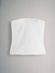 The Set Black/Black/Taupe Brown/White 4 Pack Bandeau Tops - Image 9 of 12