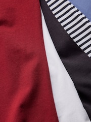 The Set Black/White/Red/Blue/Stripe 5 Pack Thin Strap Vest Tops - Image 13 of 13