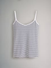 The Set Black/White/Red/Blue/Stripe 5 Pack Thin Strap Vest Tops - Image 7 of 13