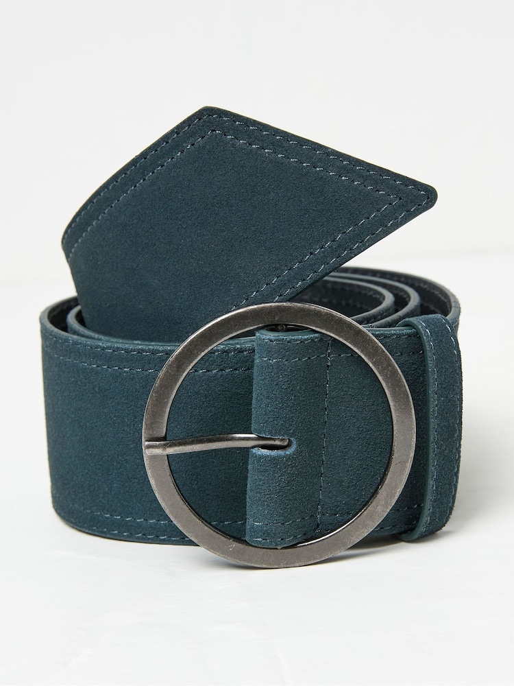 FatFace Blue Soft Wide Waist Belt - Image 1 of 2