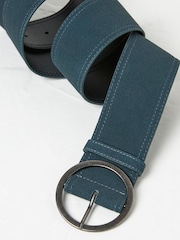 FatFace Blue Soft Wide Waist Belt - Image 2 of 2