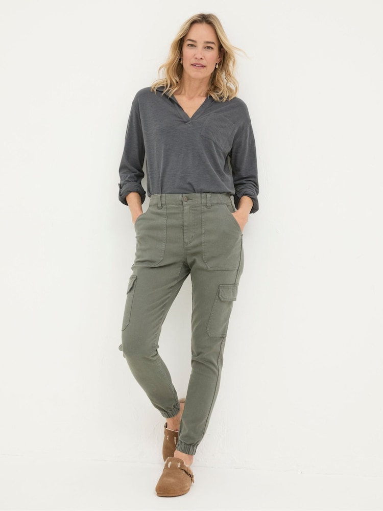 FatFace Hythe Grey Cargo Trousers - Image 1 of 6