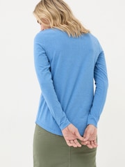 FatFace Bree Cobalt Blue Long Sleeve T-Shirt - Image 2 of 5