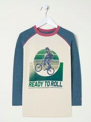 FatFace Natural Bike Graphic T-Shirt - Image 5 of 5