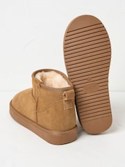 FatFace Maeve Brown Mini Boot Slippers - Image 3 of 3