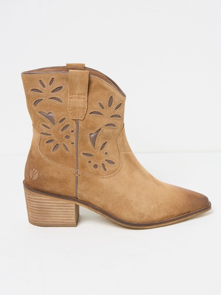 FatFace Shay Brown Western Boots - Image 1 of 3