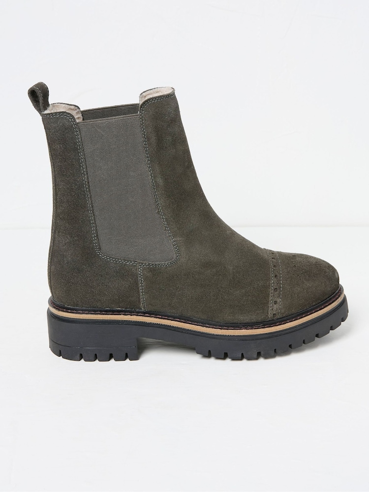 FatFace Essie Grey Chelsea Boots - Image 1 of 3